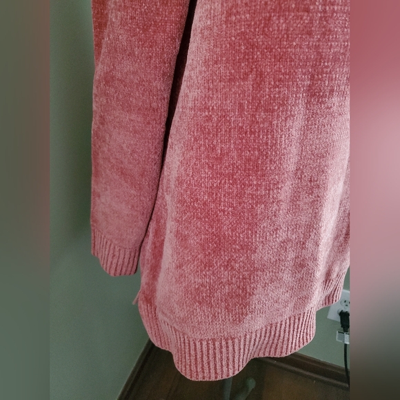 LANDS ENDS Girls Medium 10/12 pink turtleneck sweater dress - Picture 5 of 9